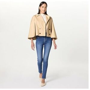 Elegant Tan Women's Trench Coat